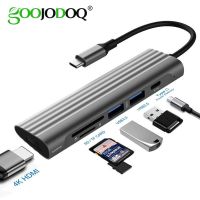 ✺ GOOJODOQ USB C HUB Type C to Multi USB 3.0 HUB HDMI Adapter Dock for MacBook Pro Huawei Mate 40 USB-C Splitter Port Type C HUB