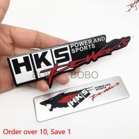 BOBO Car styling 3D Aluminum alloy Hks Stereo power Modified car stickers decals emblem decorations badge auto accessories