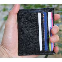 PU Leather ID Card Holder Thin Light Bank Credit Card Wallet Multi Slot Slim Card Case