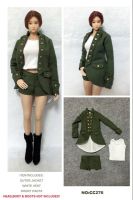 Female Soldier/6 Clothes Clothing Model Gothic Womens Army Style Series Suit 12-Inch Doll Wear In Stock