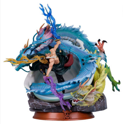 Spot parcel post Sea King Hand-Made Anime GK Three-Dragon Sauron Tornado Black Pearl Modified Statue Model Decoration in Stock