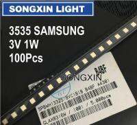 100pcs LED Backlight LED 3V 1W 3535 3537 100LM Cool สีขาว LCD Backlight สำหรับทีวี 3V SPBWH1332S1BVC1BIB