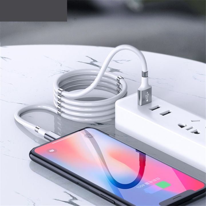 a-lovable-magnetic-self-refledataphone-wire-autofor-iphoneusb-type-c-cord