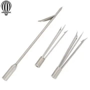 New Three-section, Telescopic Fish Gaff With Stainless Sea Fishing Spear  Hook Tackle, Aluminum Alloy Pole