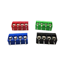 10PCS/LOT KF301-4P  Splicing  screw type PCB spacing 5.0 connector terminals  terminal Blue/green KF301 Electrical Connectors