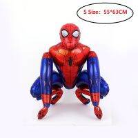 3D S Pider Manฟอยล์บอลลูนสำหรับเด็กตกแต่งงานเลี้ยงวันเกิดซูเปอร์ฮีโร่ลูกโป่งชุด