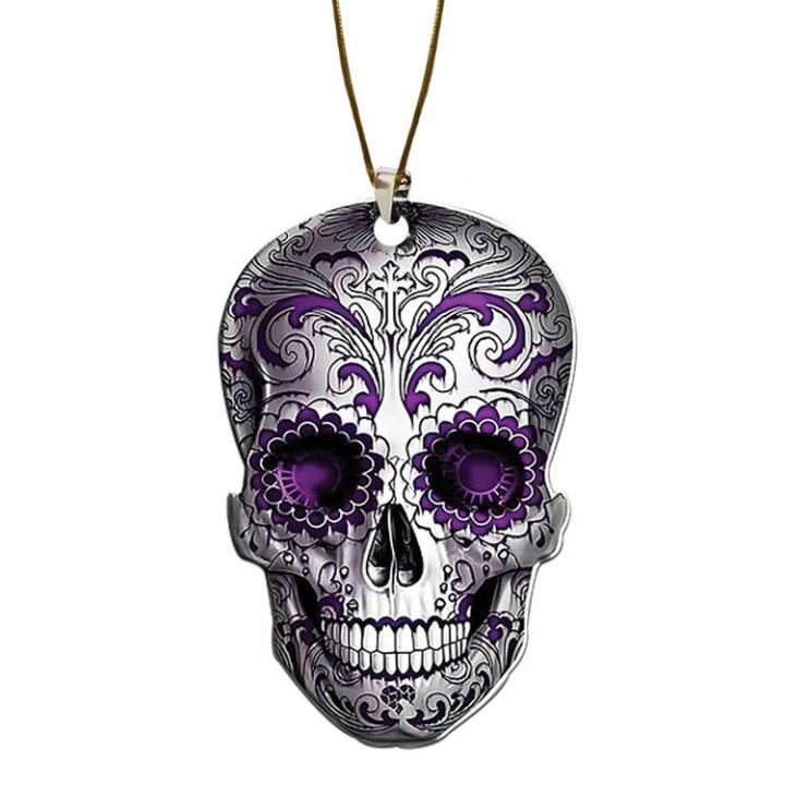 acrylic-rear-view-mirror-pendant-acrylic-skull-head-pendant-for-rear-view-mirror-reusable-acrylic-rear-view-mirror-pendant-for-car-suv-truck-pleasant