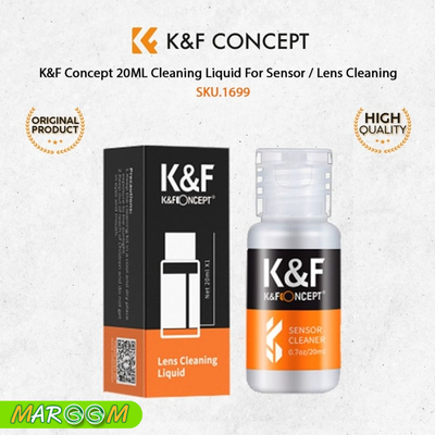 K&amp;F ชุดน้ำยาทำความสะอาดอเนกประสงค์ 20ml. น้ำยาเช็ดกันฝ้า ไม่มีแอลกอฮอลล์ (น้ำยาเช็ดเลนส์ - แว่นตา กันฝ้า)