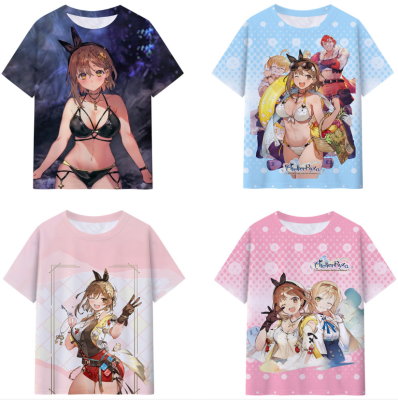 Atelier Ryza Cosplay Tshirt Ever Darkness  the Secret Hideout The Animation Anime Short Sleeve Top 3D Shirt Plus Size