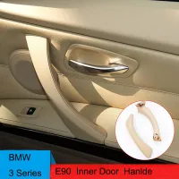 Bmw-Acessórios Peças Interiores Do Carro Esquerda Direita Interior Maçaneta Da Porta Painel Guarnição Capa Para Bmw E90 E91 3 Series 318 320 325 328 05-12