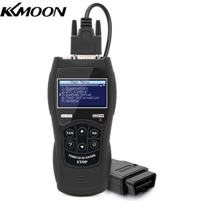 KKmoon Universal Car Fault Reader รหัสเครื่องสแกนเนอร์อัตโนมัติเครื่องมือวินิจฉัยรถยนต์ OBDII รีเซ็ตเครื่องมือเครื่องมือเครื่องมือวินิจฉัยอเนกประสงค์หลายภาษา