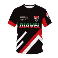 NEW 2022 New Summer Red Sport Short Sleeve Motorcycle Team Uniform Ducati Corse T-shirt