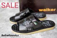 SIZE40-45 Walker รองเท้าลำลองหนังแท้งานเย็บมือทุกคู่ของแท้ รุ่น2157 ดำ/ตาล