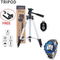 Tripod 3110 3 - ขาตั้งกล้อง 3 ขา พร้อม รีโมทควบคุมบลูทูธ + ถุงใส่ขาตั้งกล้อง + mobile adapter+ฟรีนาฬิกาดิจิตอล