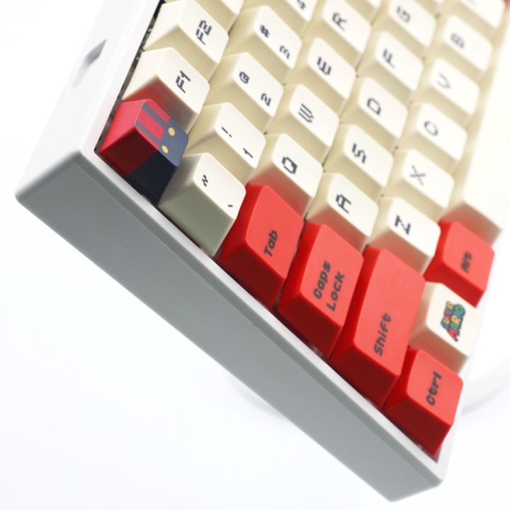 mario-keycap-119-pbt-ปุ่มกดแป้นพิมพ์-ธีมมาริโอ้-diy-สำหรับแป้นพิมพ์เชิงกล-cherry-profile
