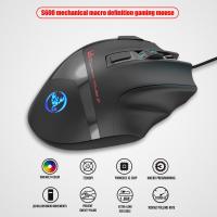 Wired Mouse Macro Programming RGB Luminous 7200 DPI 6-Level Adjustment 6 LED USB Gaming Mouse for PC Laptor Win 7810 XP Vista