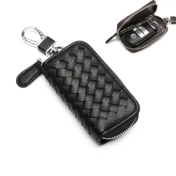 Leather Keychain Bag Men Women Key Holder Organizer Pouch Portable Car Key  Bag Wallet Housekeeper Key Case Mini Card Bag