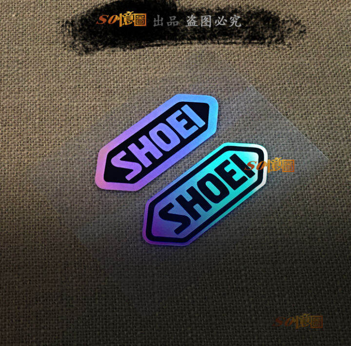 Shoei helmet sticker SHOEI helmet colorful laser sticker motorcycle