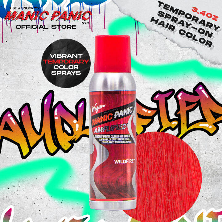 Manic Panic Amplified Temporary Hair Color Spray in Wildfire 3.4OZ