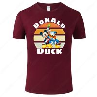 2021 New Donald Duck T Shirt Summer Cotton Short Sleeve Harajuku T-Shirt Men Top Cool Print Tee J107 S-4XL-5XL-6XL