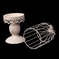 Metal Bird Cage Candle Holder Tealight Candlestick Hanging Lantern Decor Gift