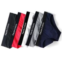 Comfortable Breathable Sexy Low Waisted Solid Color Cotton Casual Male Shorts Thin Elasticity High Quality Simple Men Brief B13