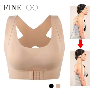 Lady Posture Corrector Bra Wireless Back Support Lift Up Yoga Front Closure  Bra~