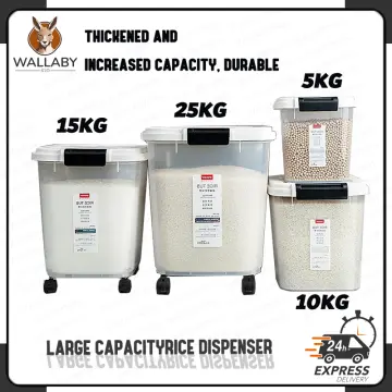 5kg 10kg Household Kitchen Rice Storage Container Kitchen Organization Rice  Tank Flour Drum Moisture-Proof Sealed