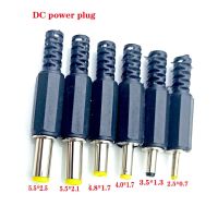 3/5/10pc/lot DC power plug 9mm length 5.5*2.1MM 3.5*1.3MM 30V 1A Electric Connectors Male Mount Jack Plug Wire Terminals Adapter  Wires Leads Adapters