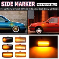 Side Marker Light Dynamic LED Turn Signal Flashing Indicator Blinker For VW Golf 2 3 Passat B3 Vento Jetta A2 A3 Seat Ibiza 2