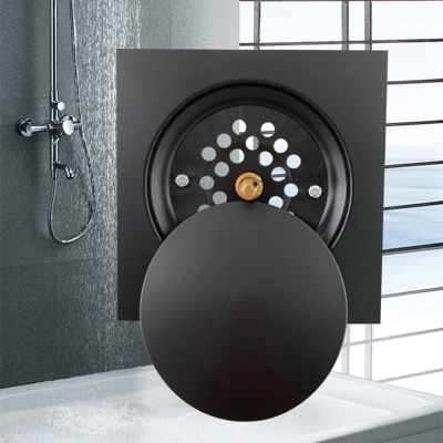 1pc Round Pop Up Foot Floor Drain For Bathroom - Floor Cover Shower Room Push Down Drain Plug 10cm/9.8cm/9.42cm  by Hs2023