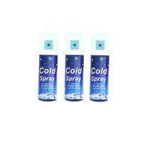 Cold Spray สเปรย์น้ำเย็น Cooling Herbal Extract สูตรเย็นขวดสีฟ้า 20ml. ( 3 ขวด )