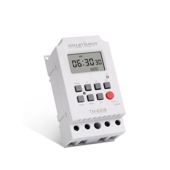 gregory-timer-switch-30a-เครื่องตั้งเวลา-เปิด-ปิด-อุปกรณ์ไฟฟ้า-อัตโนมัติ-7-วัน-24-ชั่วโมง-ความละเอียด-1-วินาที-มีให้เลือกตามการใช้งาน-220vหรือ-12v