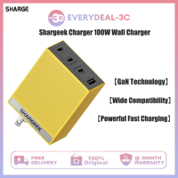 Shargeek/shargeek USB C 100W GaN เครื่องชาร์จติดผนังหลายพอร์ตที่ชาร์จอย่างรวดเร็ว PPS 3.0 PD สำหรับ iPhone Dell XPS และอีกมากมายพิกเซล