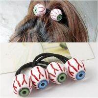 Japans Harajuku eyeball bloodshot hair band resin dark eyes Y2K Halloween bleeding ghost eyes hair rope headdress