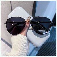 【Ready】? Pilot Super Cool Toad Mirror Brown Sunglasses Men Driving Female Couple Sunglasses Black Ultra Retro Personality Big Face