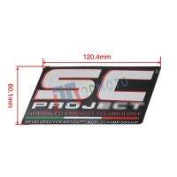 thermostability SC 12.4x6cm PROJECT 1PC Exhaust Heat Proof Resistant Sticker Decal Motorcycle Bike waterproof jumbo size