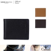 Louis Montini Casual Wallet กระเป๋าสตางค์ หนังแท้ หนังเรียบ กระเป๋าสตางค์ผู้ชายหนังวัวแท้ หนังวัวเท้ กระเป๋าสตางค์ผู้ชาย ผู้ชาย ทางการ Mens Wallet TTM079