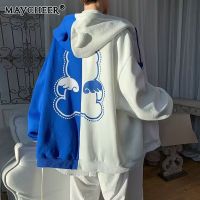 MAYCHEER   เสื้อมีฮู้ดใหม่สำหรับผู้ชาย,เสื้อแจ็กเก็ตแขนยาวทันสมัยสีทึบมาตรฐานสำหรับวัยรุ่นเหมาะสำหรับเสื้อนอกสำหรับฤดูใบไม้ร่วง