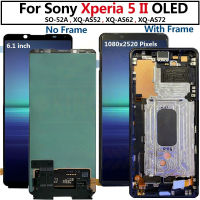 6.1 สำหรับ Sony Xperia 5 II X5 II X5II LCD SO-52A XQ-AS42 XQ-AS52 XQ-AS62 XQ-AS72จอแสดงผล Touch Screen Digitizer Assembly