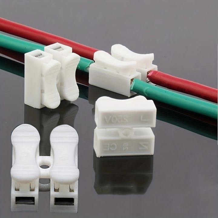 20pcs-no-solding-welding-quick-2p-cable-wire-connector-no-screw-terminal-block-spring-clamp