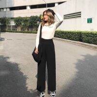 Wide-legged Pants With Ribs size Sml