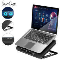 17 inch Laptop Stand Notebook Cooler 5V Dual Fan USB External Laptop Cooling Pad Slim Stand High Speed Silent Metal Panel