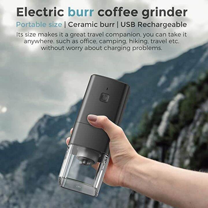 hot-new-อัพเกรดเครื่องบดกาแฟเครื่องชงกาแฟไฟฟ้าขนาดเล็ก1300mah-เครื่องบดเอสเพรสโซ่แบบชาร์จไฟได้