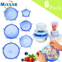 【cw】 Dropshipping Silicone Stretch Lids Reusable Food Covers to Keep for Bowls Mugs Dishes Cookware