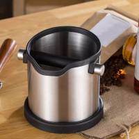 ถังเคาะกากกาแฟ Stainless steel coffee grounds storage barrel กล่องเคาะกากพลาสติก COFFEE KNOCK BOX