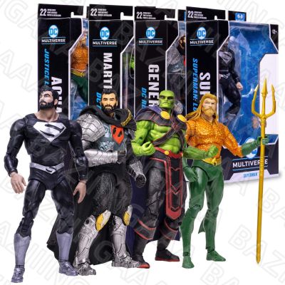 ZZOOI McFarlane Toys Solar Superman/General Zod/Martian Manhunter ( Rebirth) Bundle (4) 18cm Action Figure Collection Doll Model DC
