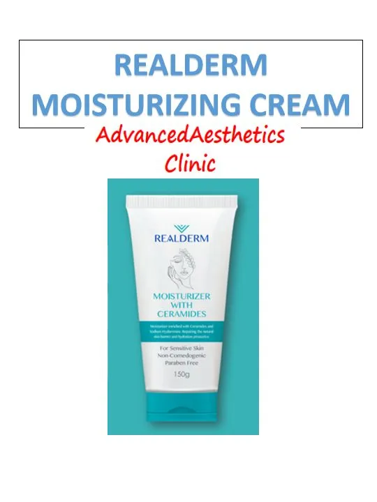 Realderm Moisturizer with Ceramides 150G Lazada