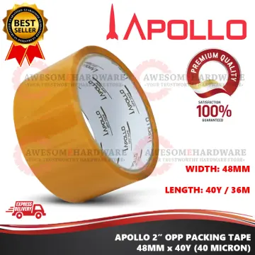 Apollo OPP Tape 2/48mm x 90 Yards - Clear Transparent Tape