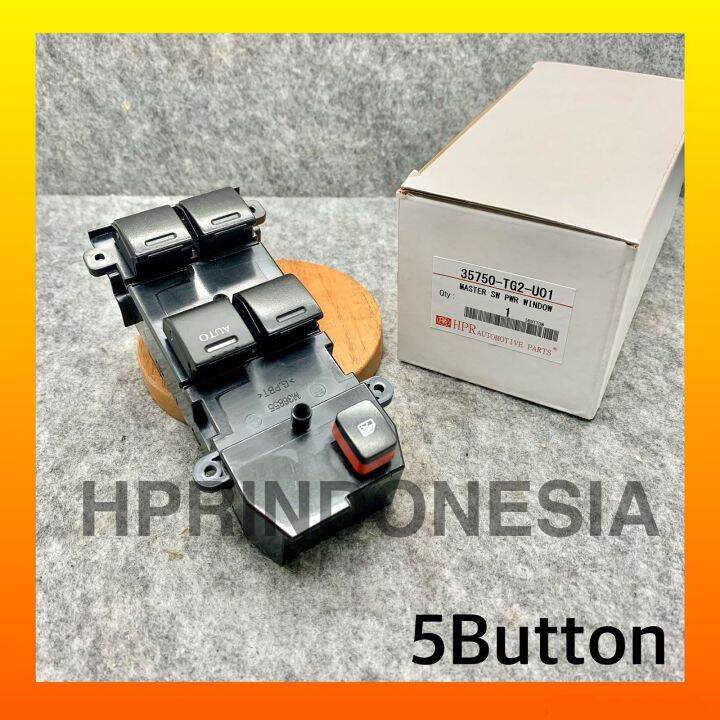 Saklar Tombol Switch Power Window Pintu Jendela Kanan Pusat Honda Brio
